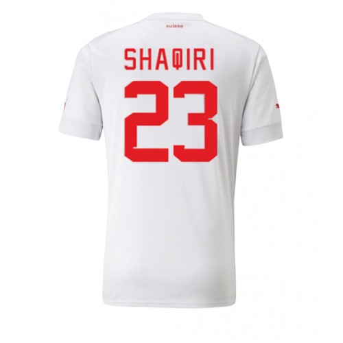 Switzerland Xherdan Shaqiri #23 Replica Away Stadium Shirt World Cup 2022 Short Sleeve